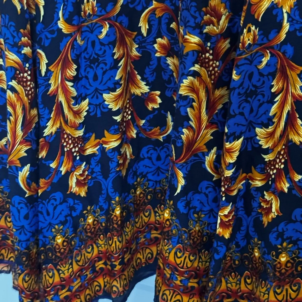 JODIFL “Sarah” Navy Floral Baby Doll Dress - Picture 7 of 10